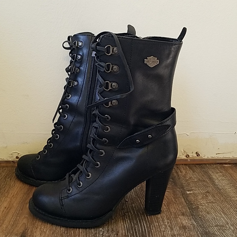 Harley davidson heeled boots
